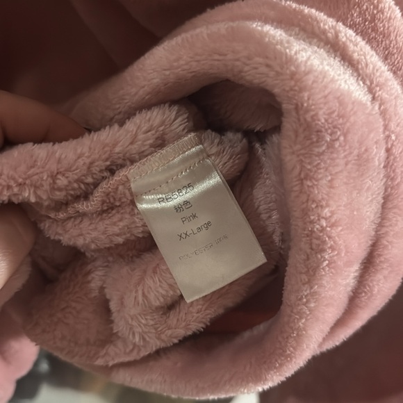 Cozy Fuzzy Pink Cloud Half Zip Pullover with Pockets XXL - Picture 5 of 5